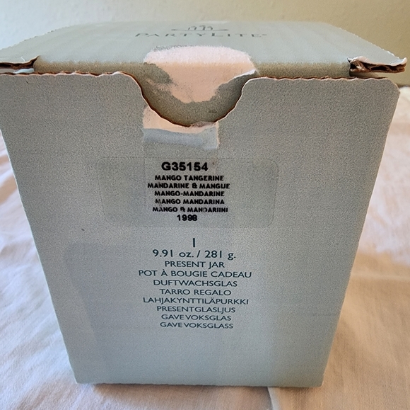 PartyLite Mango Tangerine Present Jar G35154 - Picture 2 of 9